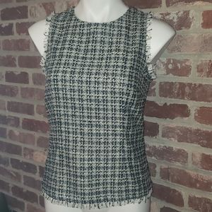 Sleeveless tweed blouse **Brand New**